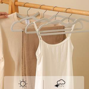 Perchas de Goma Personalizadas al por Mayor con Cuello Corto, Perchas de Alta Gama para Organización de Armarios, Perchas Sin Costuras para Ahorrar <span class=keywords><strong>Espacio</strong></span> - Product Image 4