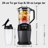 Mélangeur à smoothie puissant 1200W Technologie intelligente Mélangeur Nutri de fruits surgelés