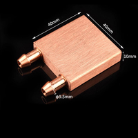 Bloc de refroidissement liquide en cuivre et aluminium pour électronique intelligente, dissipateur thermique, kit de refroidissement, dimensions personnalisées pour processeur et GPU d'ordinateur