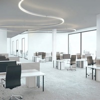 Offre Spéciale manteau de poudre moderne, accent creux architectural dali dimmable spot luver low ujr LED plafonnier linéaire
