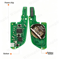 Clé de voiture universelle sans fil XHORSE XNLEX0EN série XN VVDI avec 4 boutons en ABS pour VVDI/Key Tool Max