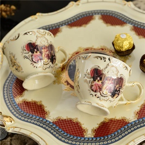 Personage Living Room Home Decors Porcelain Coffee & <b>Tea</b> <b>Sets</b> European Hot Selling 8 Pcs Europe Ceramic <b>Tea</b> <b>Pot</b> Customized Color - Product Image 3