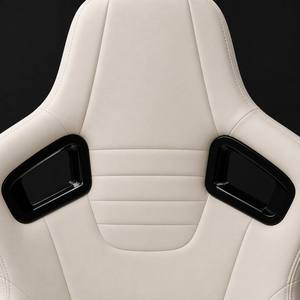 Sedile Sportivo Universale Reclinabile in Pelle PVC <span class=keywords><strong>Beige</strong></span> Crema Bianco con Slitta, Sedile Auto da Corsa OEM, Pronto per la Spedizione all'Ingrosso - Product Image 4