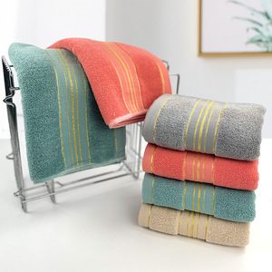 Toallas Faciales a Rayas de Algodón Puro 35x75cm, Toallas Suaves para la Piel, Ideales para Regalo, Hogar, Oficina y Eventos - Product Image 5