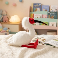 Juguetes de Peluche Personalizados de Ibis Crestado, Fabricación OEM/ODM, Peluche para Regalos de Festivales y Promoción Empresarial