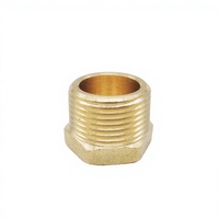 Raccords de compression en laiton forgé NPT mâle 3/8 pouce avec tête hexagonale pour drain de gaz de bateau et plomberie