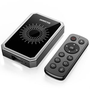 LAMTTO Boîtier AI 4-en-1 Adaptateur sans fil CarPlay et Android Auto pour la diffusion en streaming de Netflix/<span class=keywords><strong>YouTube</strong></span>/TikTok, télécommande, écran partagé - Product Image 1