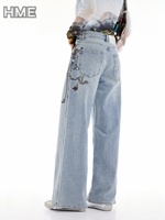 Nouveau Jean Droit Femme 2026 Délavé Taille Haute Coupe Classique Denim Vintage Décontracté Été Streetwear