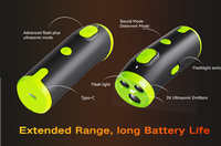 Dispositif anti-aboiement pour chien 2026, 3X ultrasons anti-aboiement, portée de 23 pieds, sûr et humain, anti-aboiement sonique rechargeable pour chien