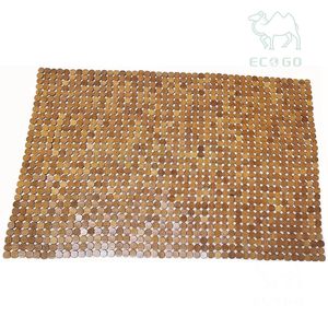 Cutting-<b>Edge</b> Natural Bamboo Bath Mat Bathroom Easy to Clean Long Large Bath Rugs Bathtub Foor Mat WIth Non Slip Accessories - Product Image 4