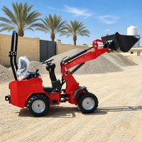 Loader Mini Roda Kecil Mesin Pemindah Tanah Laris di Cina, Alat Konstruksi Mini Wheel Loader, Pembersih Salju, Loader Roda Diesel untuk Pemerintahan Kota