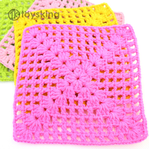 Sous-verres en crochet à la main - Motifs mignons de lapin, ours, renard, <span class=keywords><strong>décoration</strong></span> d'intérieur confortable, ensemble de tapis à boisson en coton personnalisables - Product Image 2
