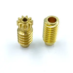 Factory price precision custom gear set gold plated gear spur worm gear assembly