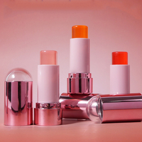 Vente en gros LOGO personnalisé gelée couleur changeante blush bâton lèvre joue 2-en-1 chaud changement fard à joues crème
