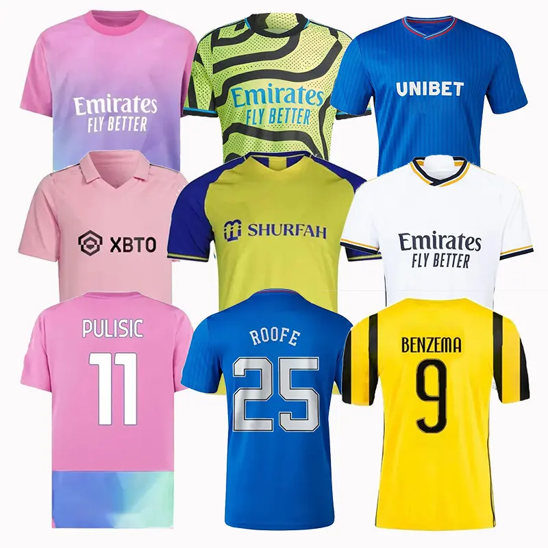 2024 haute qualité équipe football uniforme Sublimation acheter camisetas uniformes Kit joueur chemise maillot Football maillot