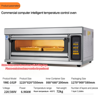 Four à température contrôlée intelligent pour usage commercial, fours électriques industriels en acier inoxydable, fours de cuisson autonomes