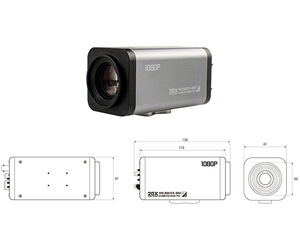 1080P 2MP 20x Zoom SDI TVI CVBS CCTV Hộp máy ảnh - Product Image 4