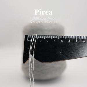 30% צמר בסולן 50% ניילון, חוט מעורבב ספוג לחות, אפור מולבן, סרוג בטבעת, לסריגה ידנית ותפירה, KRIS - Product Image 5