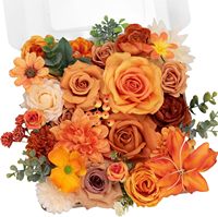 Bunga Sutra Buatan Peony Krisan Bulbosa Daisy Hydrangea Bunga Matahari Dahlia Kit Kepala Bunga DIY