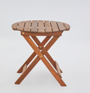 Mesa Redonda Simple para Macetas, Diseño Moderno, Plegable, Portátil, Mesa Auxiliar para Exteriores, Mesa de Centro, Mesa Lateral - Product Image 1