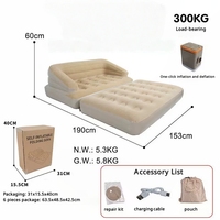 Fauteuil gonflable, matelas de camping gonflable, lit d'extérieur, canapé-lit gonflable floqué, coussin de canapé gonflable, chaise gonflable