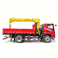 Moteur à engrenages de pompe de grue montée sur camion fiable avec roulement pour levage lourd en construction (élévateur de 18,3 m, 7 tonnes, flèche à 5 sections)