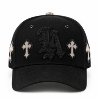 Topi Baseball 5-Panel Berkualitas Tinggi Mewah Motif Daun Bergaris Suede Bordir 3D Logo Distressed Pinggiran Melengkung Gorras Original Dandy Hats