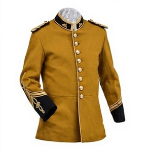 New Men's Historical Uniform <b>Tunic</b> Jacket Style Serge Long Sleeve Formalwear for Band Parade - Product Image 1