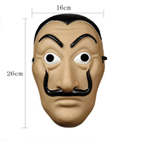 Masque d'Halloween Paper House Dali Mask Spanish Movie Funny Full Face Performance Prop Mask