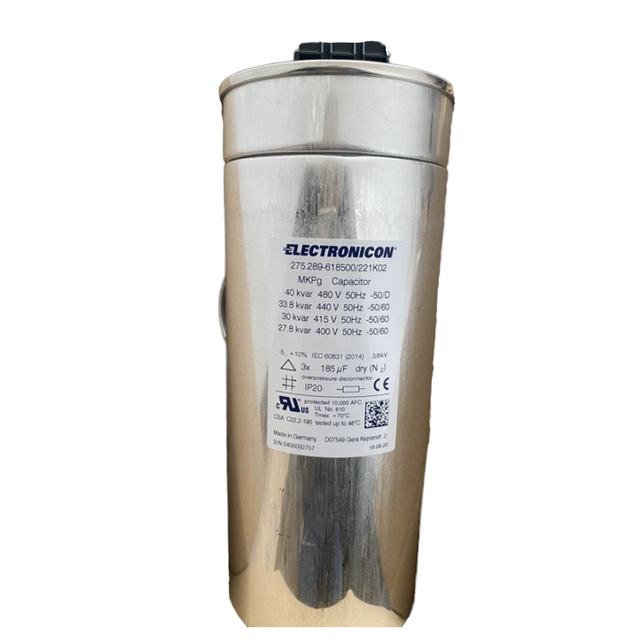 ELECTRONICON Power Capacitor for UL CE EN IEC VDE Certified 440V 400V 480V 415V 27.8kvar 30kvar 33.8kvar 40kvar 50HZ 60HZ