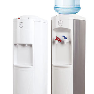 Yüksek kaliteli elektrikli plastik üst sıcak soğuk şişelenmiş su dağıtıcıları ev ticari kullanım için kolay kurulum toptan - Product Image 1