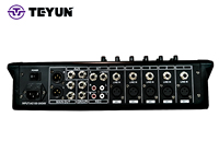 Console de mixage audio numérique professionnelle 6 canaux TEYUN E6, équipement de scène