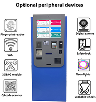Machine de paiement kiosque numérique pour casino ATM avec carte RFID et traitement de carte de crédit pour des transactions transparentes