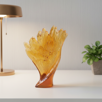 ArtFamily – Nouveauté : Décoration artisanale en verre et cristal moulé, style artistique populaire, pour Halloween, Noël et la Saint-Valentin