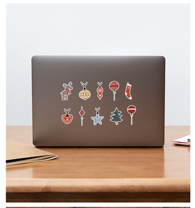 <span class=keywords><strong>2022</strong></span> nouveau 50Pcs Festival Décoratif Autocollants Pour Le Cadeau de <span class=keywords><strong>Noël</strong></span> De Bande Dessinée Fenêtre Mur Livre Étanche Nouvel An Autocollant - Product Image 6