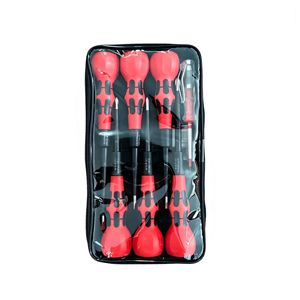 Insulated <b>Screwdriver</b> Set 7Pcs Flat Head Industrial Grade Anti-Slip Handle Matte Finish Tool Kit - Product Image 4