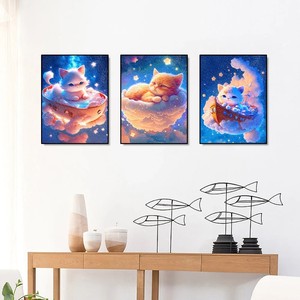 SONGWOOART Pittura Diamantata 5D Fai da Te con Paesaggio Marino e Animali Fantastici, Decorazione per la Casa, Stampa con Strass - Product Image 3