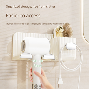 Soporte Magnético Moderno de Plástico para Secador de Pelo, Sin Perforaciones, para Baño, Compatible con <span class=keywords><strong>Dyson</strong></span> - Product Image 3