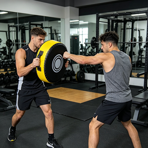 Scudo da Boxe Pesante per Allenamento di Forza, Target in Pelle Grande per Muay Thai e <span class=keywords><strong>Taekwondo</strong></span>, Attrezzatura Protettiva per Rilascio Mentale - Product Image 6