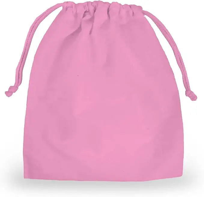 Bolsa de algodón impermeable bolsas pequeñas de maquillaje bolsa de cosméticos de maquillaje de lona de algodón liso con logotipo