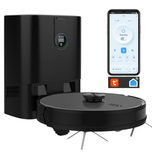 Robot aspirateur intelligent Navigation LDS+VSLAM Aspirateur 2700Pa Poils d'animaux Tapis Poussière Collecteur robotique WiFi Robot de nettoyage - Product Image 1
