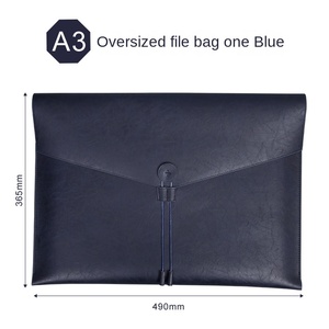 A3 dây tập tin kinh doanh Vali công suất lớn không thấm nước PVC thư mục trình bày với logo A4 kích thước cho các cuộc họp - Product Image 6