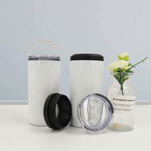 16oz Sublimation Can Cooler 304 Stainless Steel <b>Double</b> <b>Wall</b> Insulated Beer Can Sleeve - Product Image 2