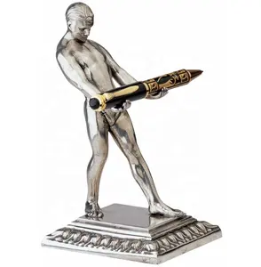 Скульптура из смолы, крепкий человек, держатель для ручки, скульптура из полирезины, статуя