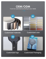 Pomme de douche de plafond à haute pression réglable en matériau ABS avec 3 modes de pulvérisation pour les foyers, les appartements et les hôtels
