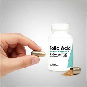 กรดโฟลิก 1200mcg-จำเป็นสำหรับสุขภาพก่อนคลอดและการพัฒนาของทารก - Product Image 2