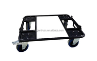 Dragonstage HDPE plastique détachable imperméable au feu empilable vide noir Led éclairage de scène Floor Flight Case