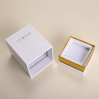 Boîte d'emballage de marque avec insert en EVA et logo en feuille d'or pour parfum, soins de la peau, cosmétiques