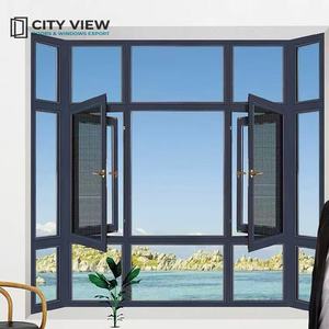 Ventana Abatible de Aluminio con Rotura de Puente Térmico, Triple Acristalamiento, Aislamiento Máximo para Climas Fríos, Relleno de Argón, Certificación OEM CE NFRC - Product Image 2