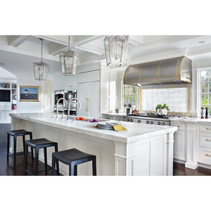 יחידת מטבח מודולרית <span class=keywords><strong>2026</strong></span> לווילה, ארון מטבח בסגנון שייקר מעץ לבן מסין - Product Image 6